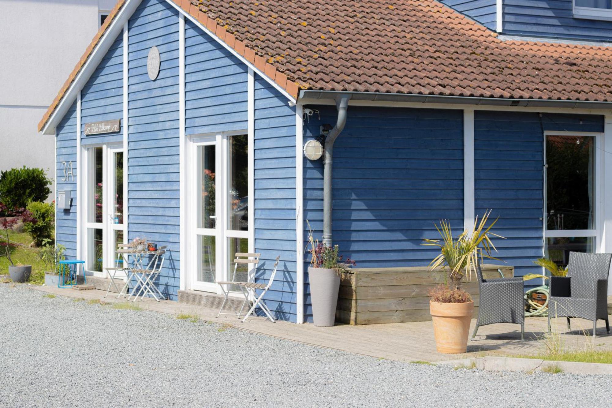 Hostel Oder Ferienwohnung 1-16 Personen Im Blauen Haus Fehmarn Exteriér fotografie